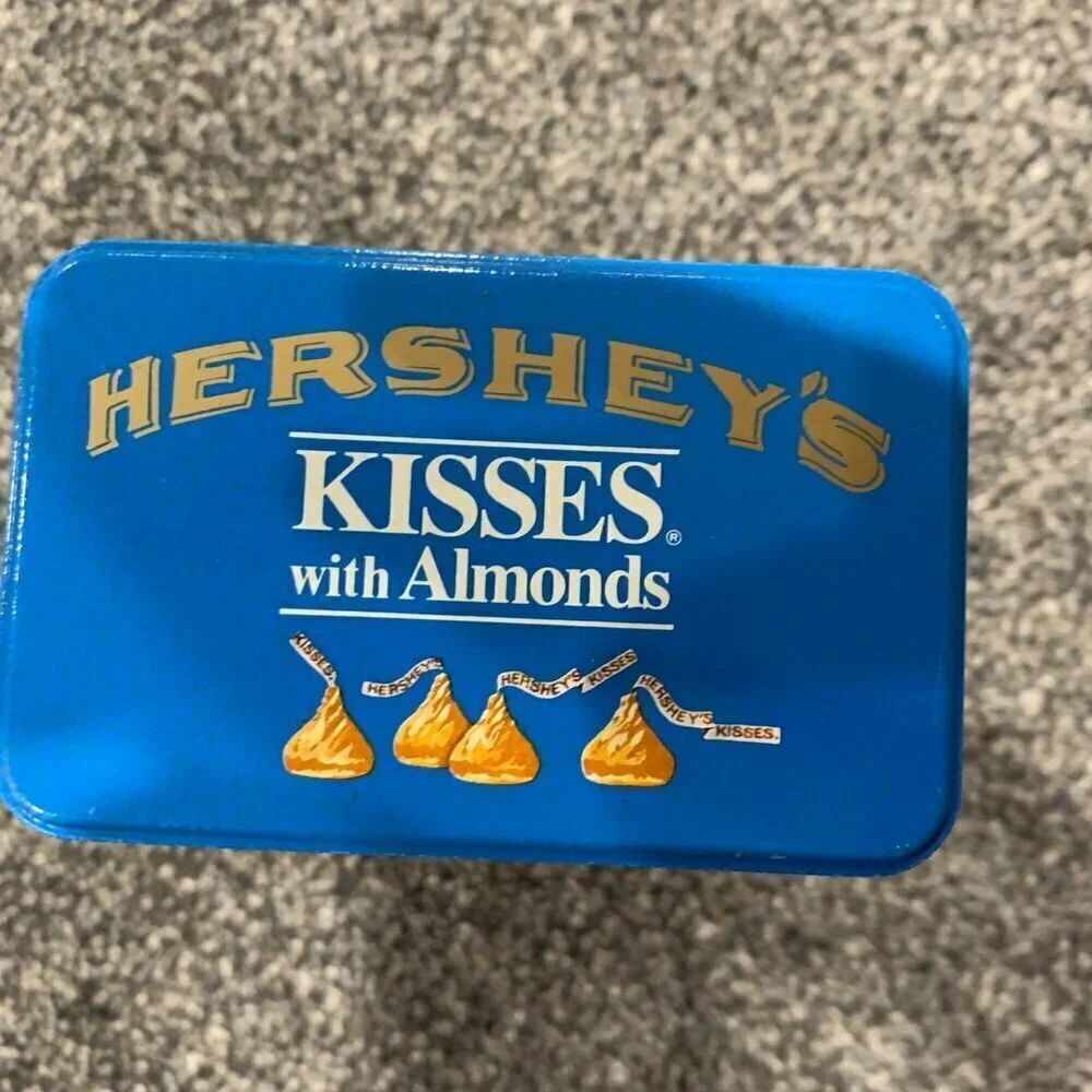 Vintage 1990 Hershey's Kisses with Almonds collector tin - In great shape!